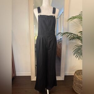 Black Denim Overalls